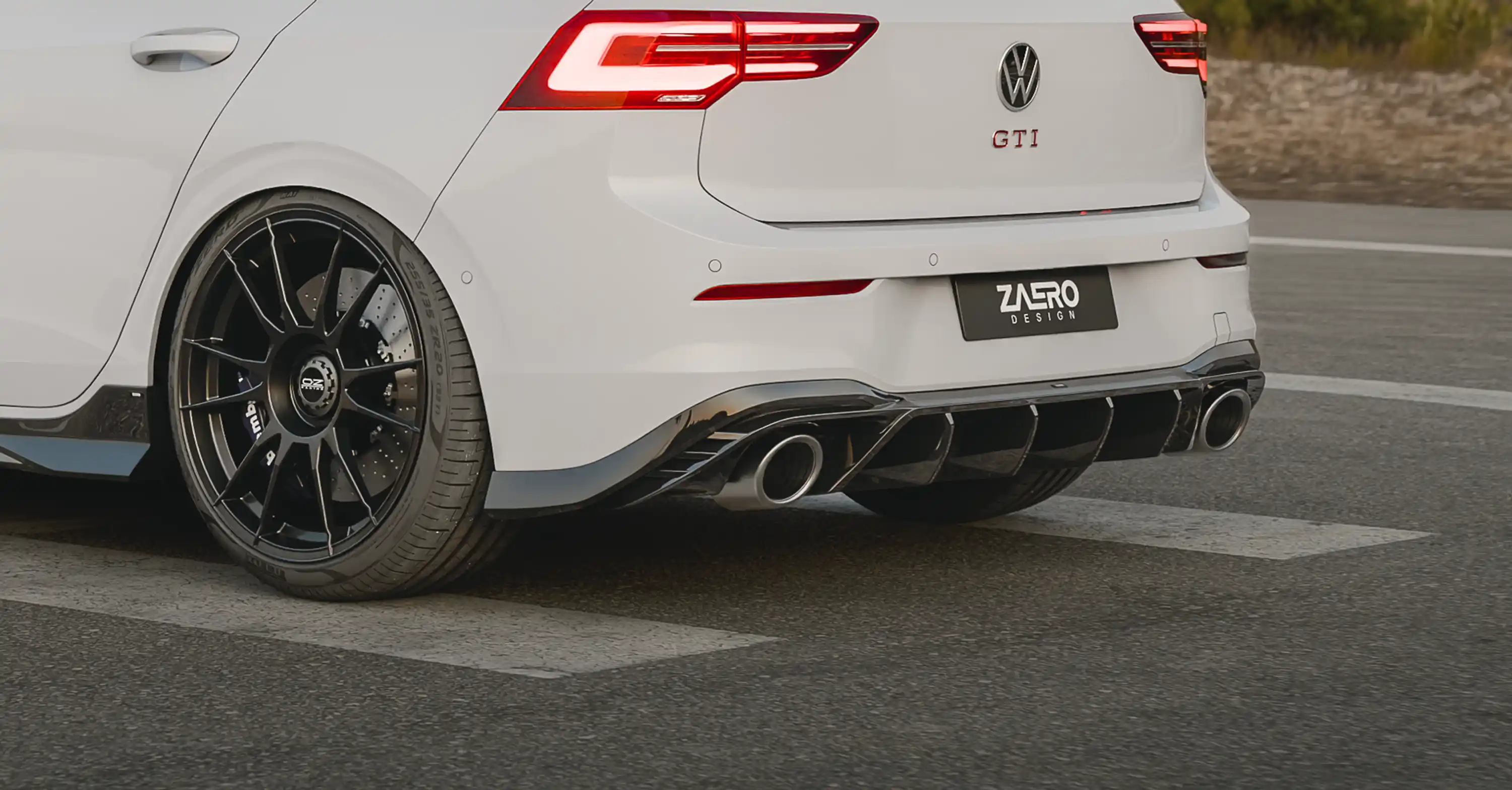 Zaero Design EVO-1 DIFFUSOR FÜR VW GOLF 8 GTI Clubsport