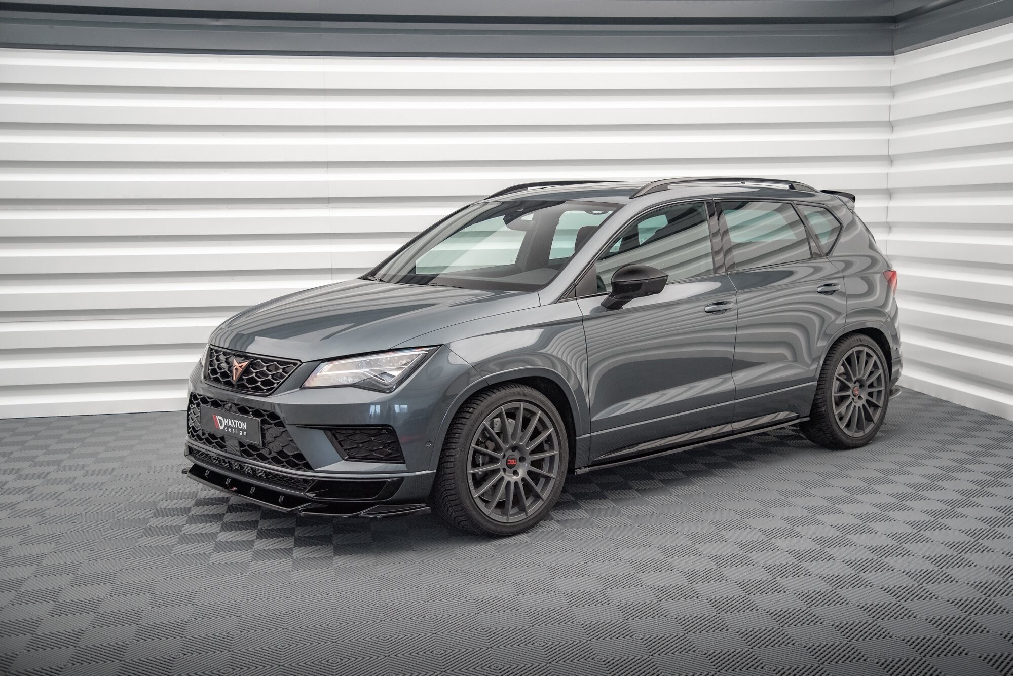 Maxton Design Seitenschweller Ansatz für Cupra Ateca schwarz Hochglanz