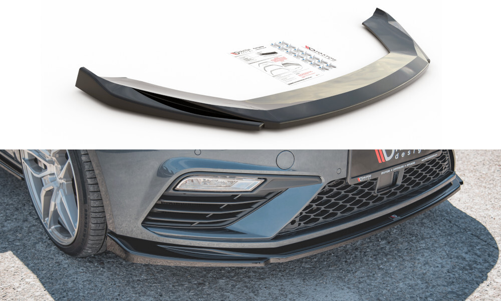 Maxton Design Cup Spoilerlippe Front Ansatz V.5 für Seat Leon Cupra / FR Mk3 FL Maxton Design Cup Spoilerlippe Front Ansatz V.5 für Seat Leon Cupra / FR Mk3 FL