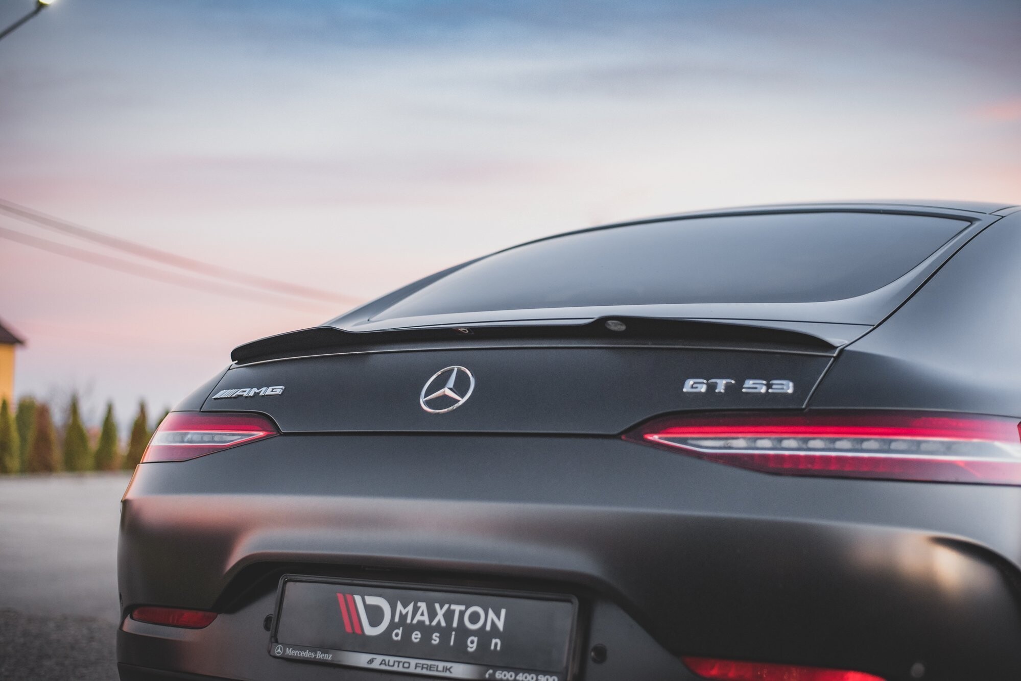 Maxton Design Spoiler CAP für Mercedes-AMG GT 53 4 Door-Coupe schwarz Hochglanz