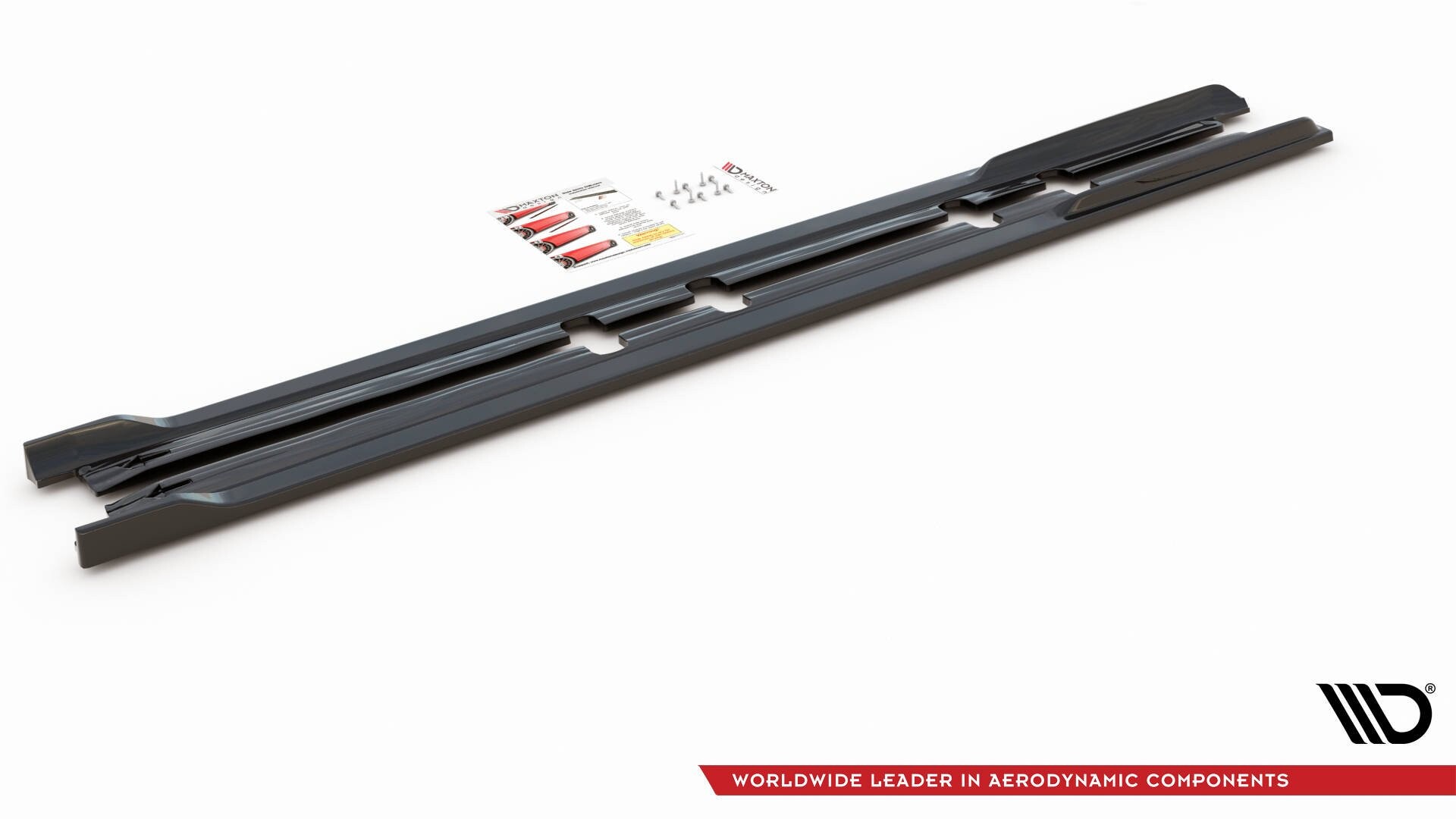 Maxton Design Seitenschweller Ansatz für V.2 für Seat Leon FR Mk4 / Cupra Leon  schwarz Hochglanz