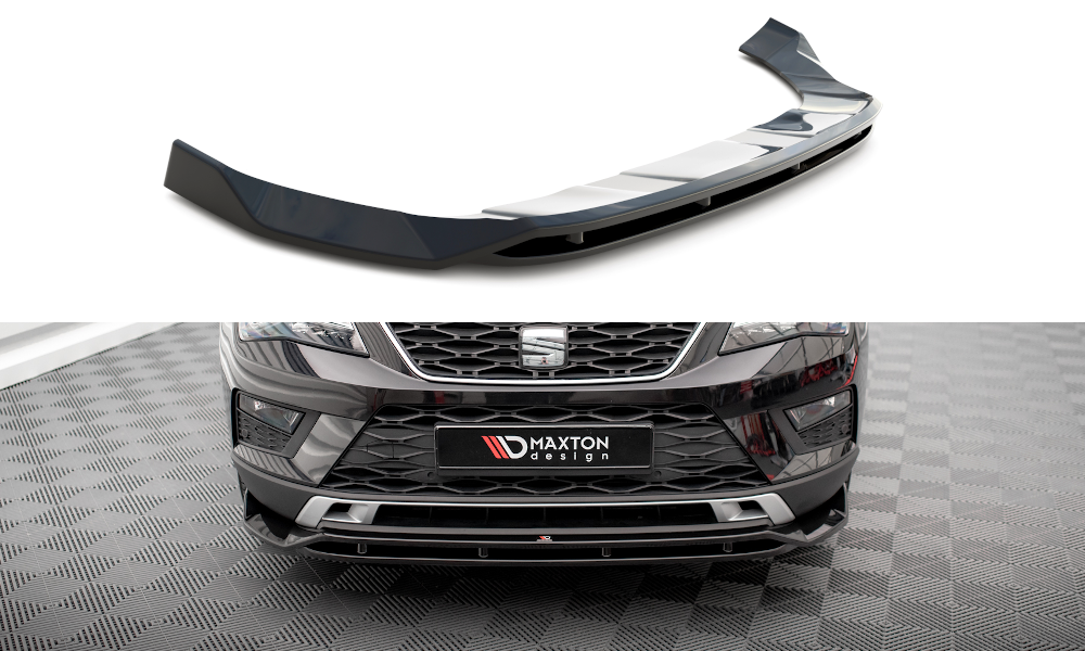 Maxton Design Front Ansatz für Seat Ateca Mk1 schwarz Hochglanz Maxton Design Front Ansatz für Seat Ateca Mk1 schwarz Hochglanz