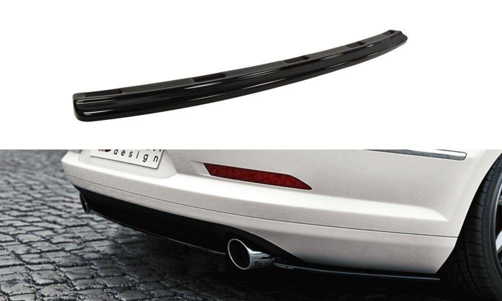 Maxton Design Mittlerer Diffusor Heck Ansatz für VW Passat CC R36 RLINE (vor Facelift)  schwarz Hochglanz