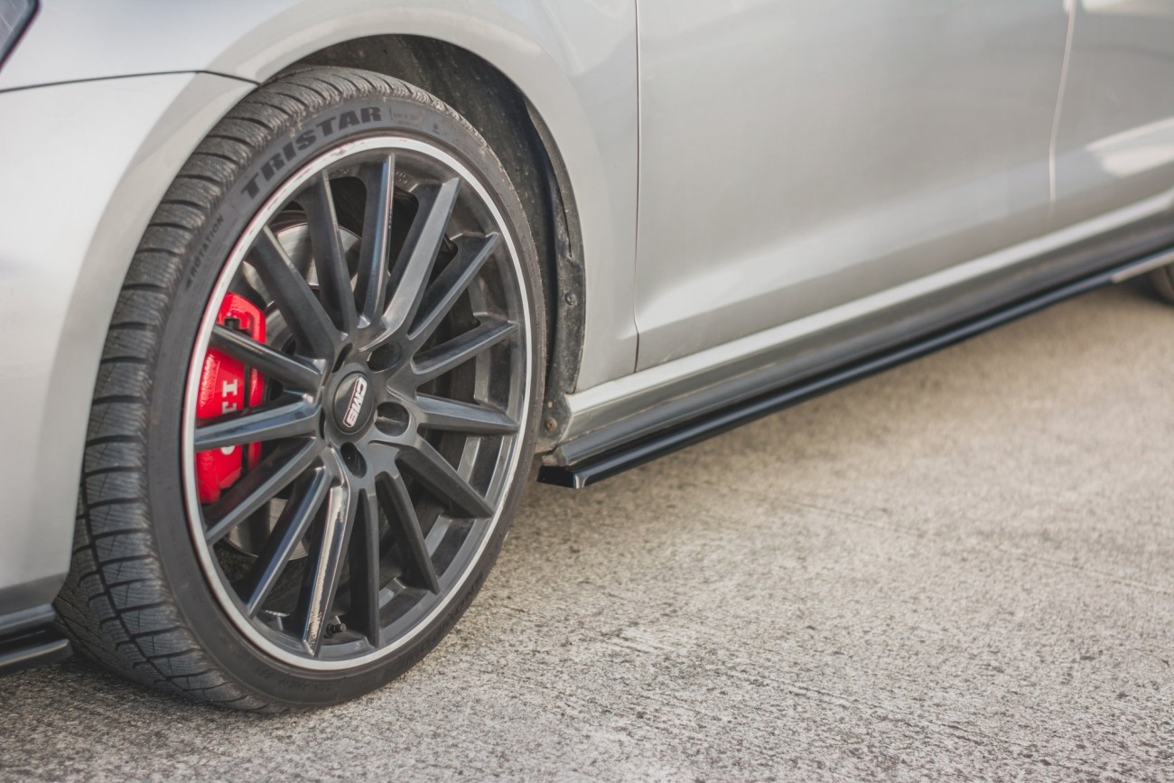 Maxton Design Seitenschweller Ansatz Cup Leisten V.2 für VW Golf 7 GTI