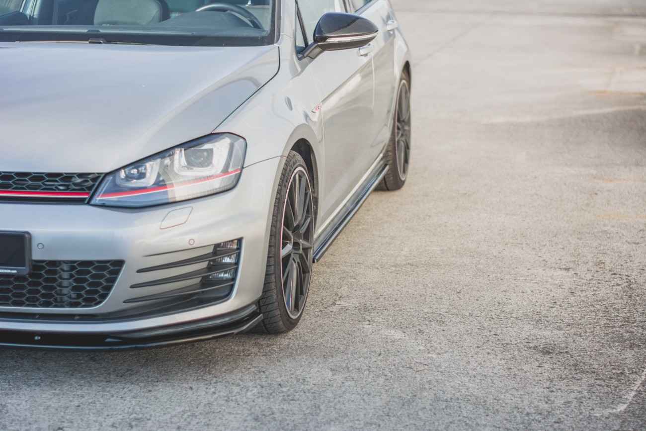 Maxton Design Seitenschweller Ansatz Cup Leisten V.2 für VW Golf 7 GTI