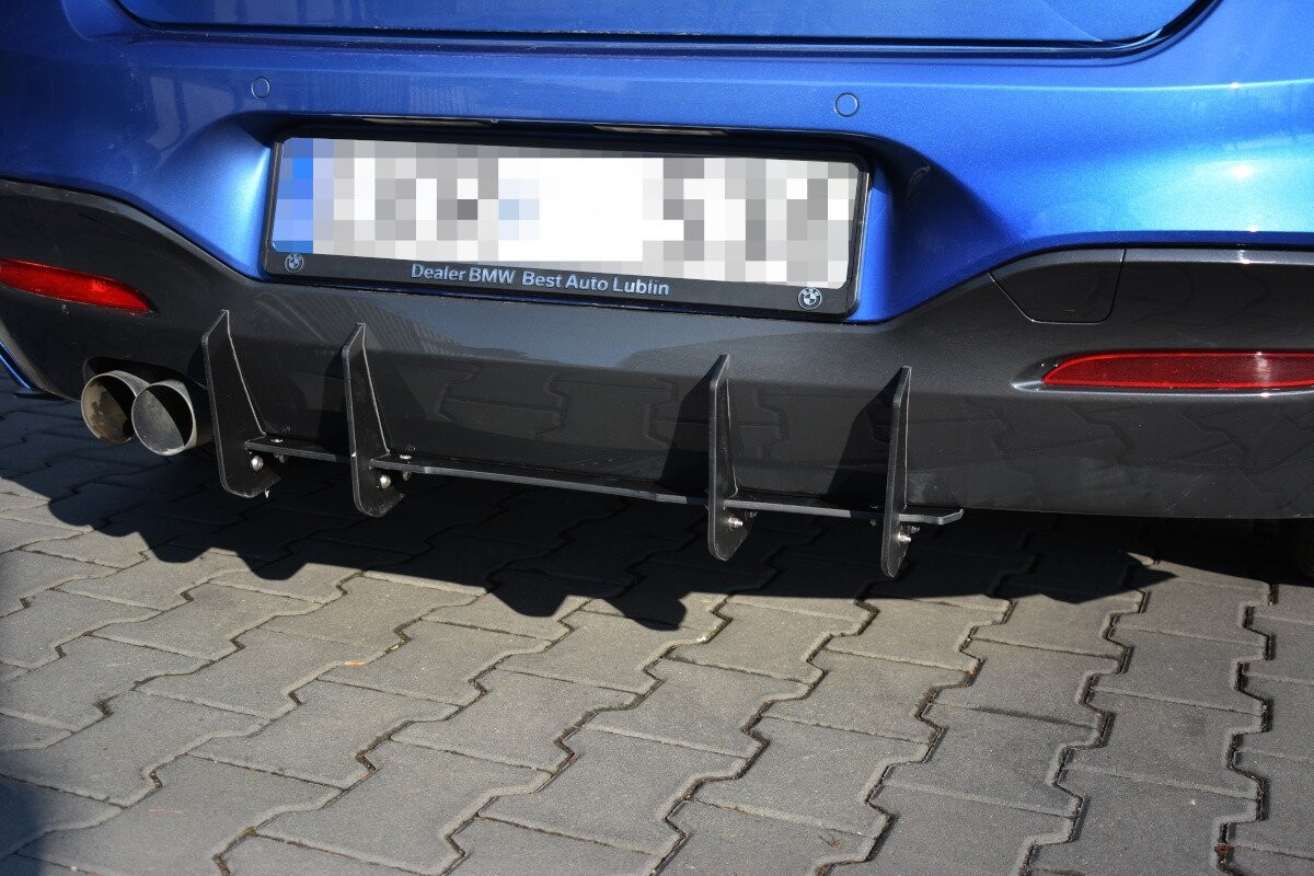 Heck Ansatz Flaps Diffusor für BMW 1er F20/F21 M-Power Facelift