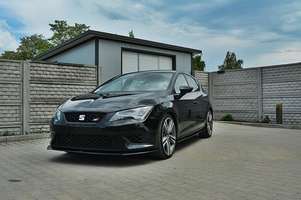Maxton Design Front Ansatz für SEAT LEON III CUPRA / FR schwarz Hochglanz Maxton Design Front Ansatz für SEAT LEON III CUPRA / FR schwarz Hochglanz