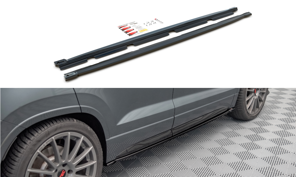 Maxton Design Seitenschweller Ansatz für Cupra Ateca schwarz Hochglanz Maxton Design Seitenschweller Ansatz für Cupra Ateca schwarz Hochglanz
