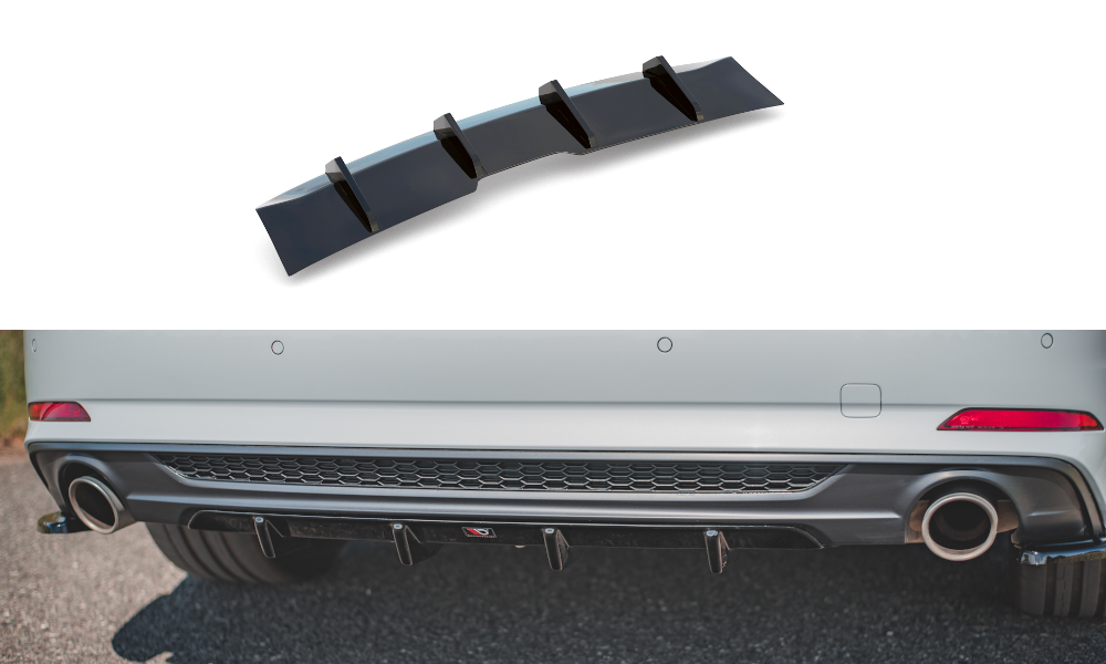 Maxton Design Diffusor Heck Ansatz für Audi A5 S-Line F5 Coupe / Sportback schwarz Hochglanz Maxton Design Diffusor Heck Ansatz für Audi A5 S-Line F5 Coupe / Sportback schwarz Hochglanz