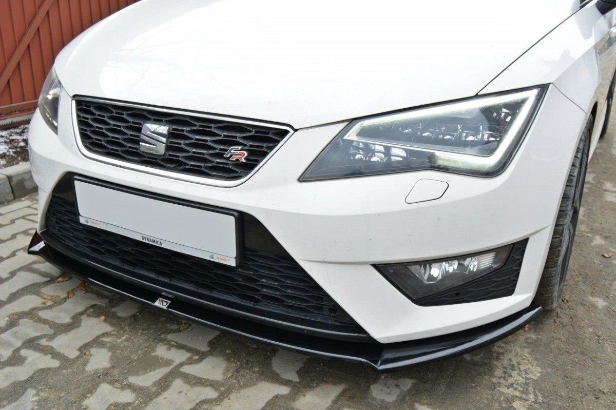 Maxton Design Front Ansatz für SEAT LEON III CUPRA / FR schwarz Hochglanz Maxton Design Front Ansatz für SEAT LEON III CUPRA / FR schwarz Hochglanz