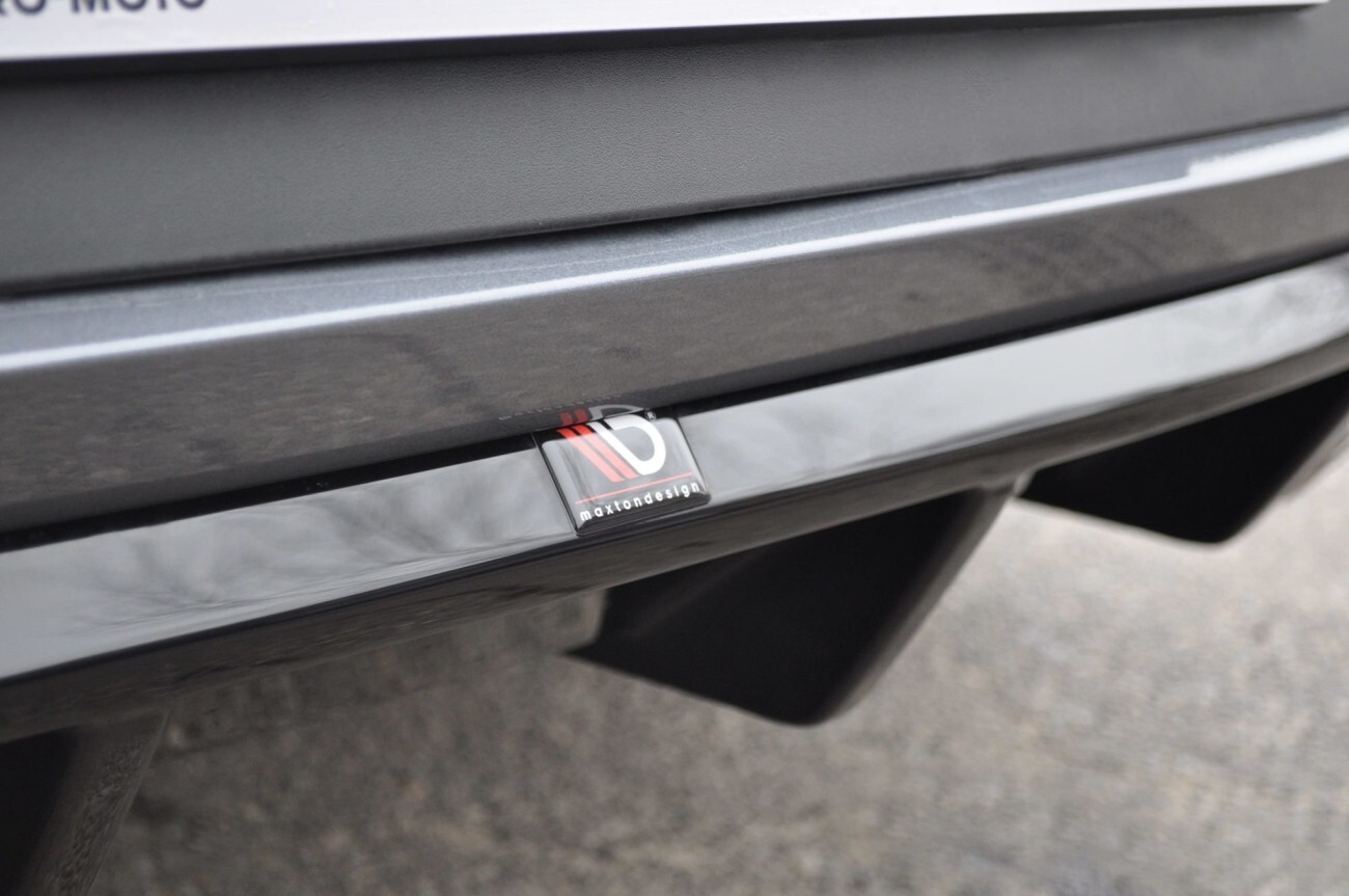 Maxton Design Heck Ansatz Diffusor für SEAT LEON MK3 CUPRA FACELIFT schwarz Hochglanz Maxton Design Heck Ansatz Diffusor für SEAT LEON MK3 CUPRA FACELIFT schwarz Hochglanz