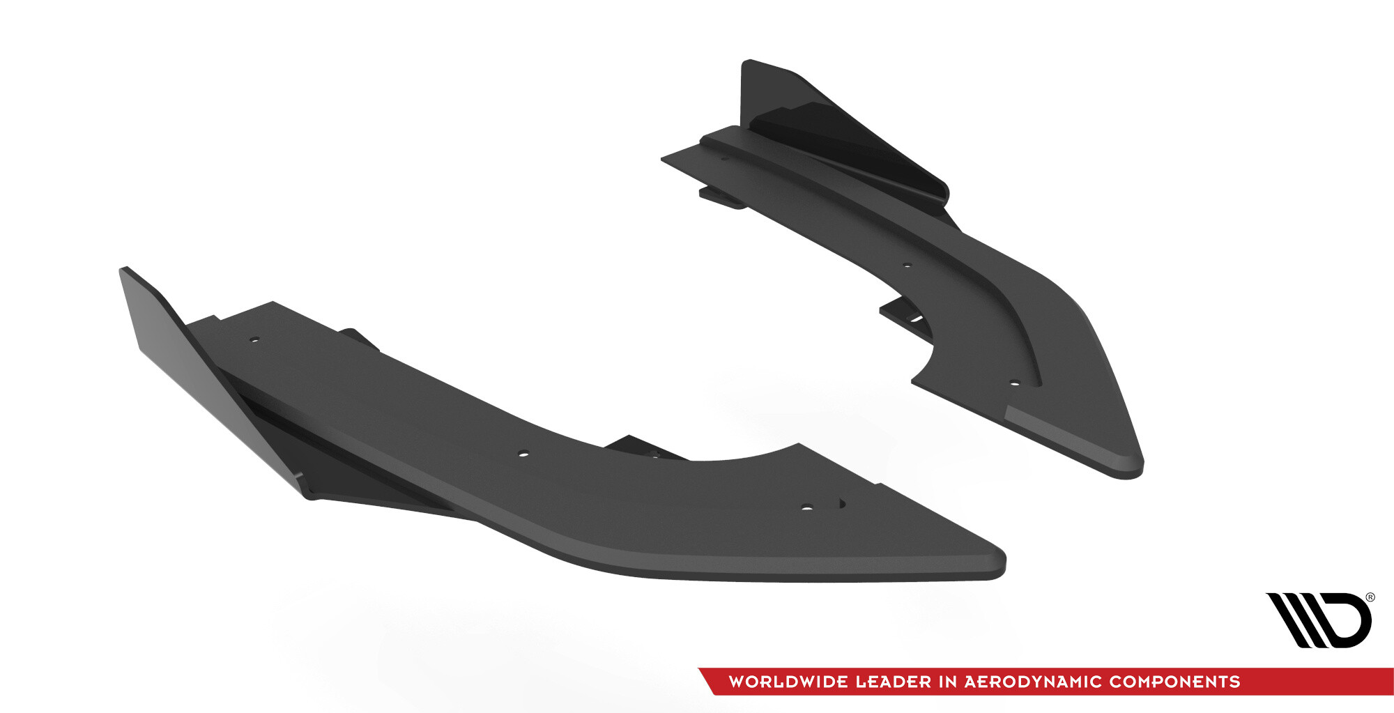 Maxton Design Street Pro Heck Ansatz Flaps Diffusor +Flaps für Audi RS3 Sportback 8Y schwarz Hochglanz
