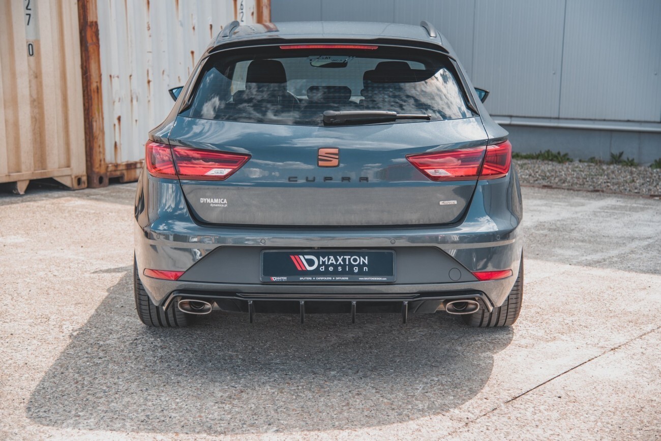 Maxton Design Heck Ansatz Diffusor V.2 für Seat Leon Cupra ST Mk3 FL schwarz Hochglanz Maxton Design Heck Ansatz Diffusor V.2 für Seat Leon Cupra ST Mk3 FL schwarz Hochglanz