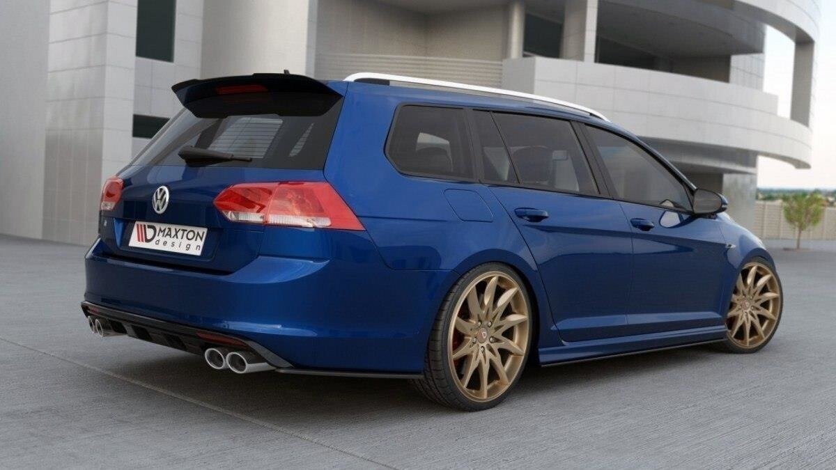 Maxton Design Spoiler CAP für VW Golf 7 / 7 Facelift R / R-Line Kombi schwarz Hochglanz Maxton Design Spoiler CAP für VW Golf 7 / 7 Facelift R / R-Line Kombi schwarz Hochglanz