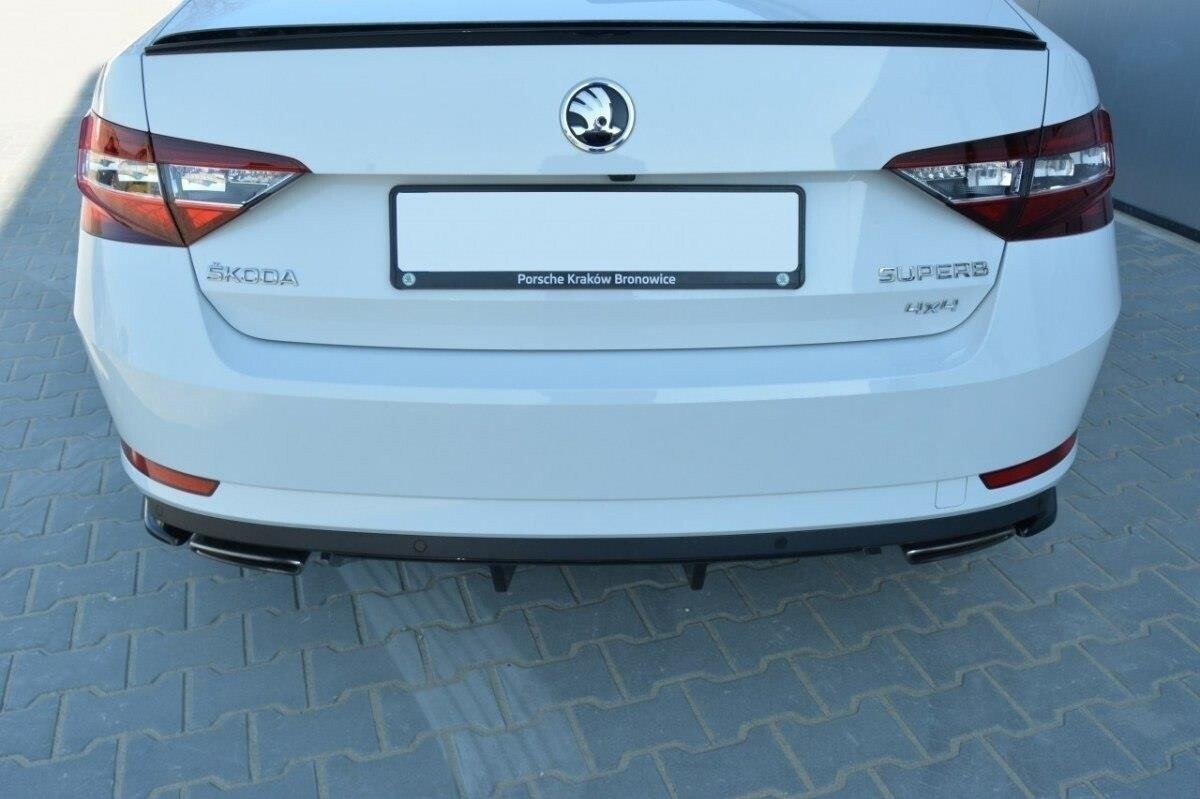 Maxton Design Heck Ansatz Flaps Diffusor für Skoda Superb Mk3 Hatchback / Kombi schwarz Hochglanz Maxton Design Heck Ansatz Flaps Diffusor für Skoda Superb Mk3 Hatchback / Kombi schwarz Hochglanz
