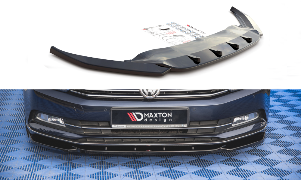 Maxton Design Front Ansatz V.1 für Volkswagen Passat B8 schwarz Hochglanz Maxton Design Front Ansatz V.1 für Volkswagen Passat B8 schwarz Hochglanz