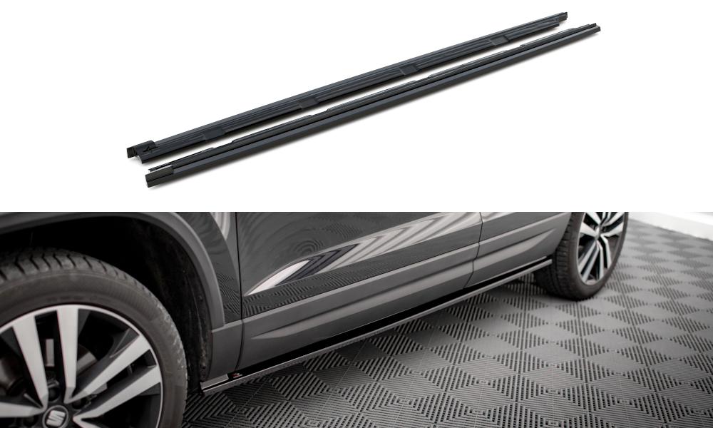 Maxton Design Seitenschweller Ansatz für Seat Ateca Mk1 schwarz Hochglanz Maxton Design Seitenschweller Ansatz für Seat Ateca Mk1 schwarz Hochglanz