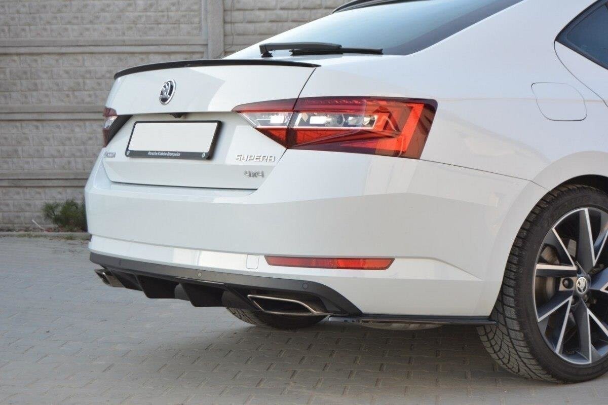 Maxton Design Diffusor Heck Ansatz für Skoda Superb Mk3 schwarz Hochglanz Maxton Design Diffusor Heck Ansatz für Skoda Superb Mk3 schwarz Hochglanz