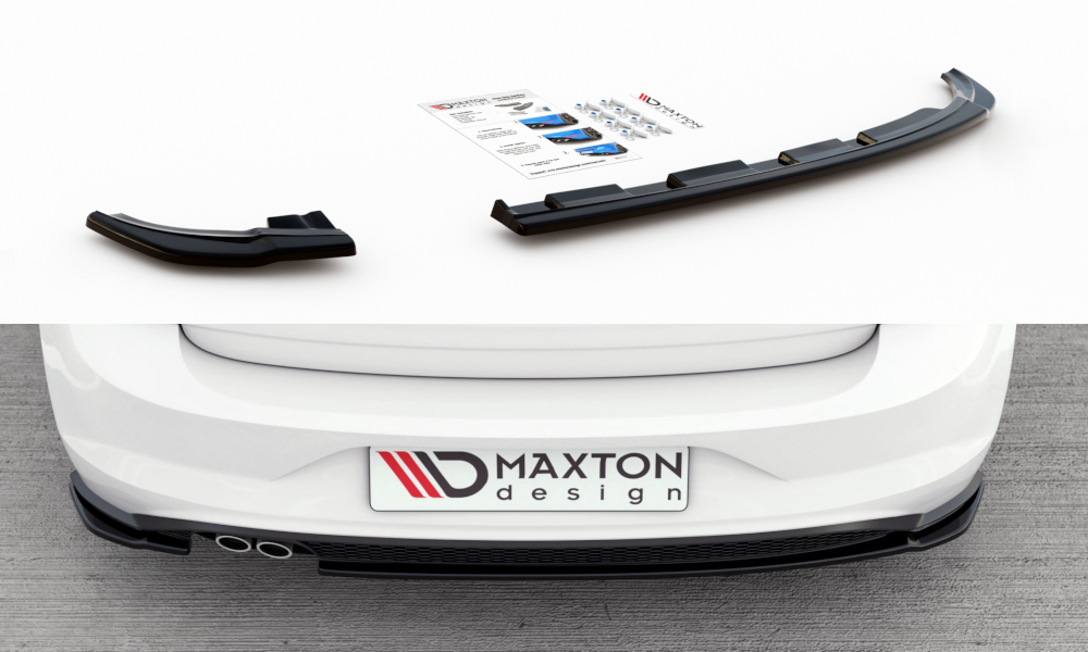 Maxton Design Heck Ansatz Flaps Diffusor V.2 für VW Polo GTI Mk6 schwarz Hochglanz Maxton Design Heck Ansatz Flaps Diffusor V.2 für VW Polo GTI Mk6 schwarz Hochglanz