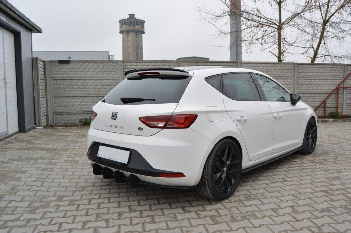 Maxton Design Diffusor Heck Ansatz für Heckschürze für SEAT LEON III FR Maxton Design Diffusor Heck Ansatz für Heckschürze für SEAT LEON III FR