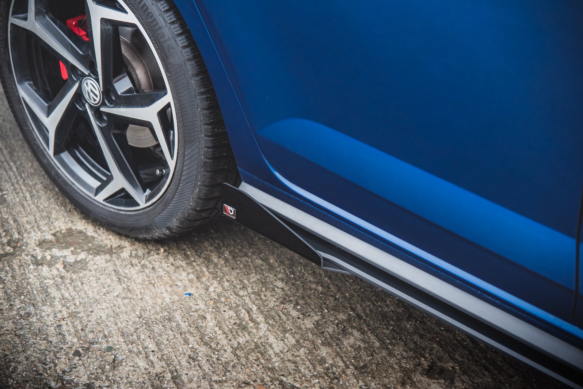 Maxton Design Side Flaps Volkswagen Polo GTI Mk6 schwarz Hochglanz
