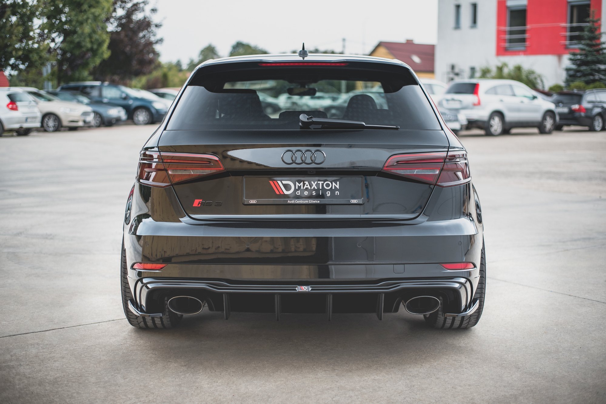 Maxton Design Diffusor Heck Ansatz V.2 für Audi RS3 8V Sportback Facelift