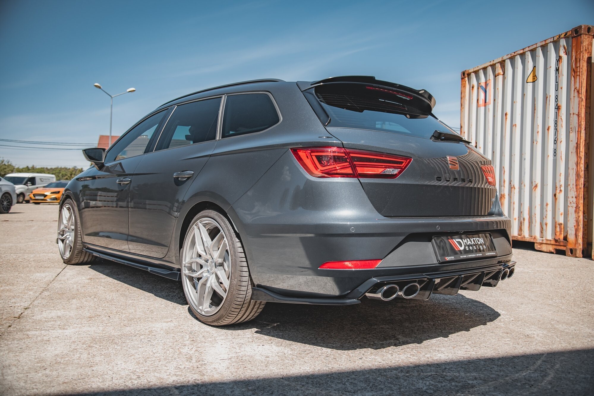 Maxton Design Heck Ansatz Flaps Diffusor V.3 für Seat Leon Cupra ST Mk3 FL schwarz Hochglanz Maxton Design Heck Ansatz Flaps Diffusor V.3 für Seat Leon Cupra ST Mk3 FL schwarz Hochglanz