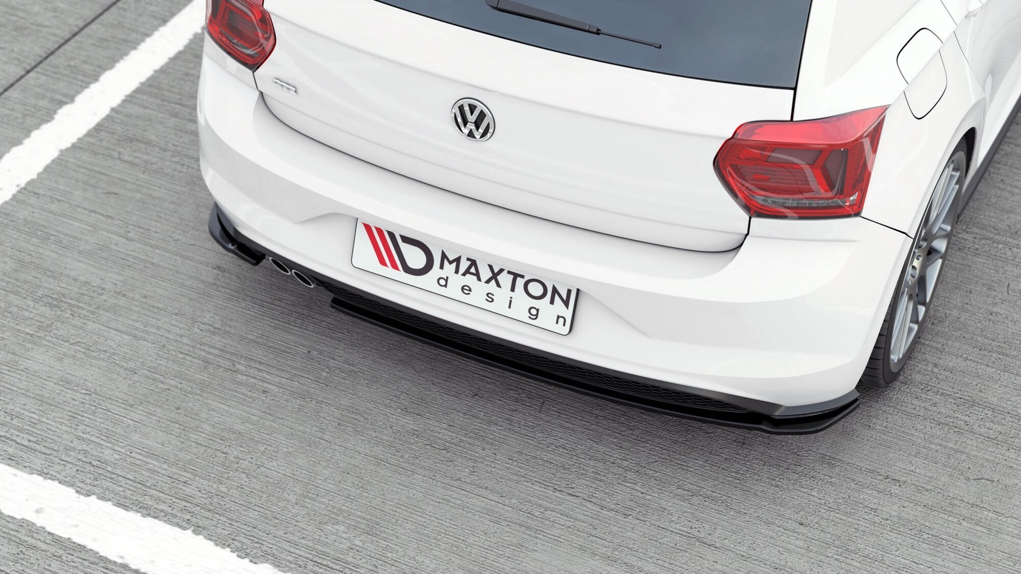 Maxton Design Heck Ansatz Flaps Diffusor V.2 für VW Polo GTI Mk6 schwarz Hochglanz Maxton Design Heck Ansatz Flaps Diffusor V.2 für VW Polo GTI Mk6 schwarz Hochglanz