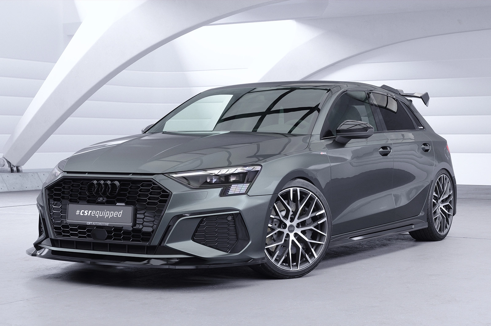 Schwanenhals Heckflügel mit ABE für Audi A3 / S3 / RS3 8YA Sportback SHF088