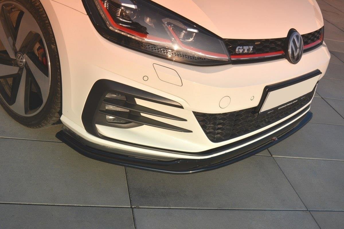 Maxton Design Cup Spoilerlippe Front Ansatz V.2 für VW GOLF 7 GTI FACELIFT
