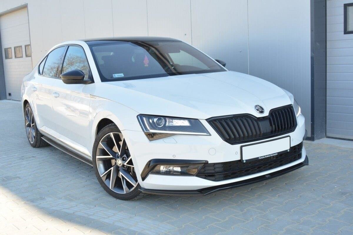 Maxton Design Front Ansatz V.2 für Skoda Superb Mk3 schwarz Hochglanz Maxton Design Front Ansatz V.2 für Skoda Superb Mk3 schwarz Hochglanz
