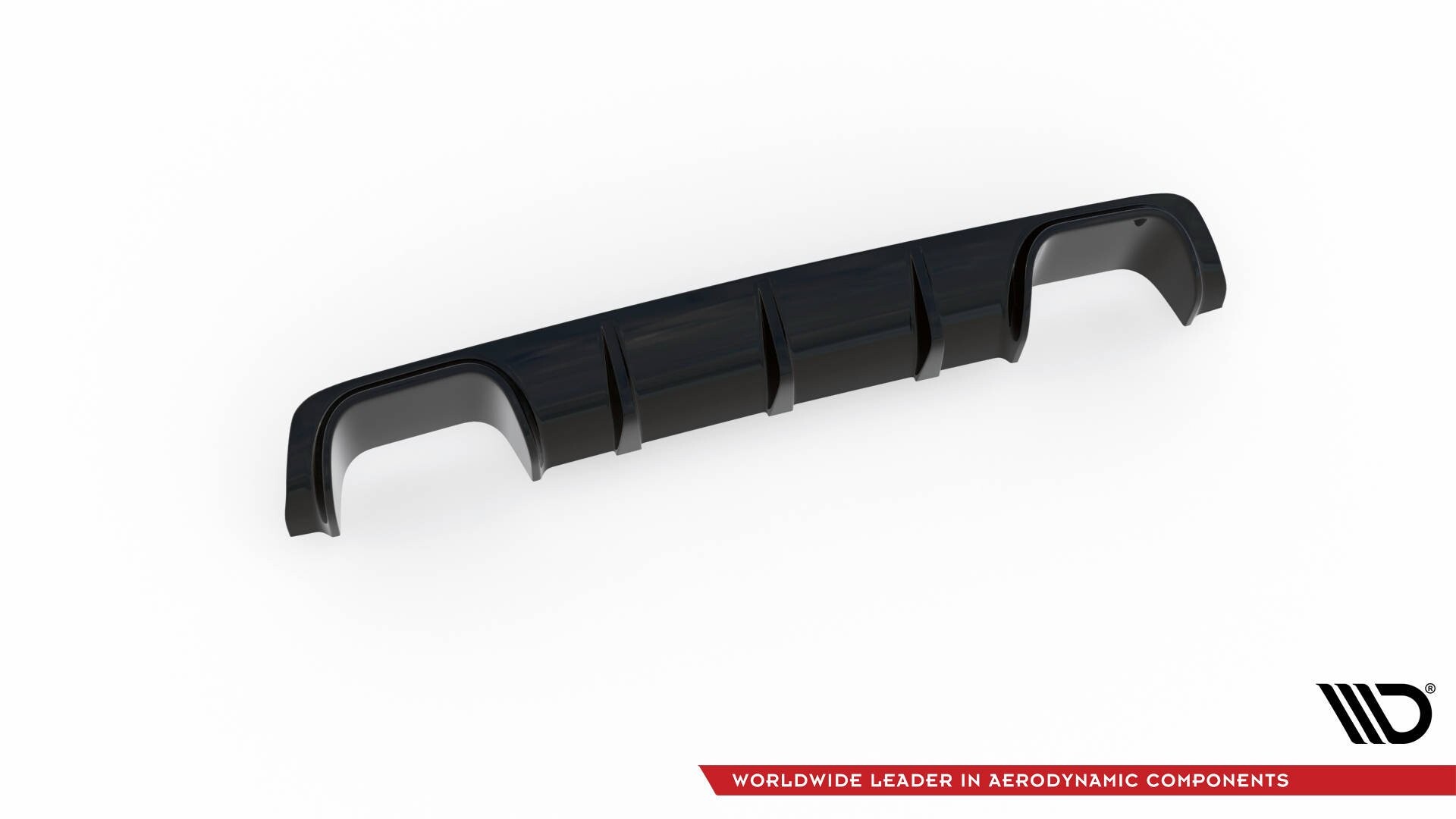 Maxton Design Diffusor Heck Ansatz für BMW M5  / 5 M-Paket E39 schwarz Hochglanz