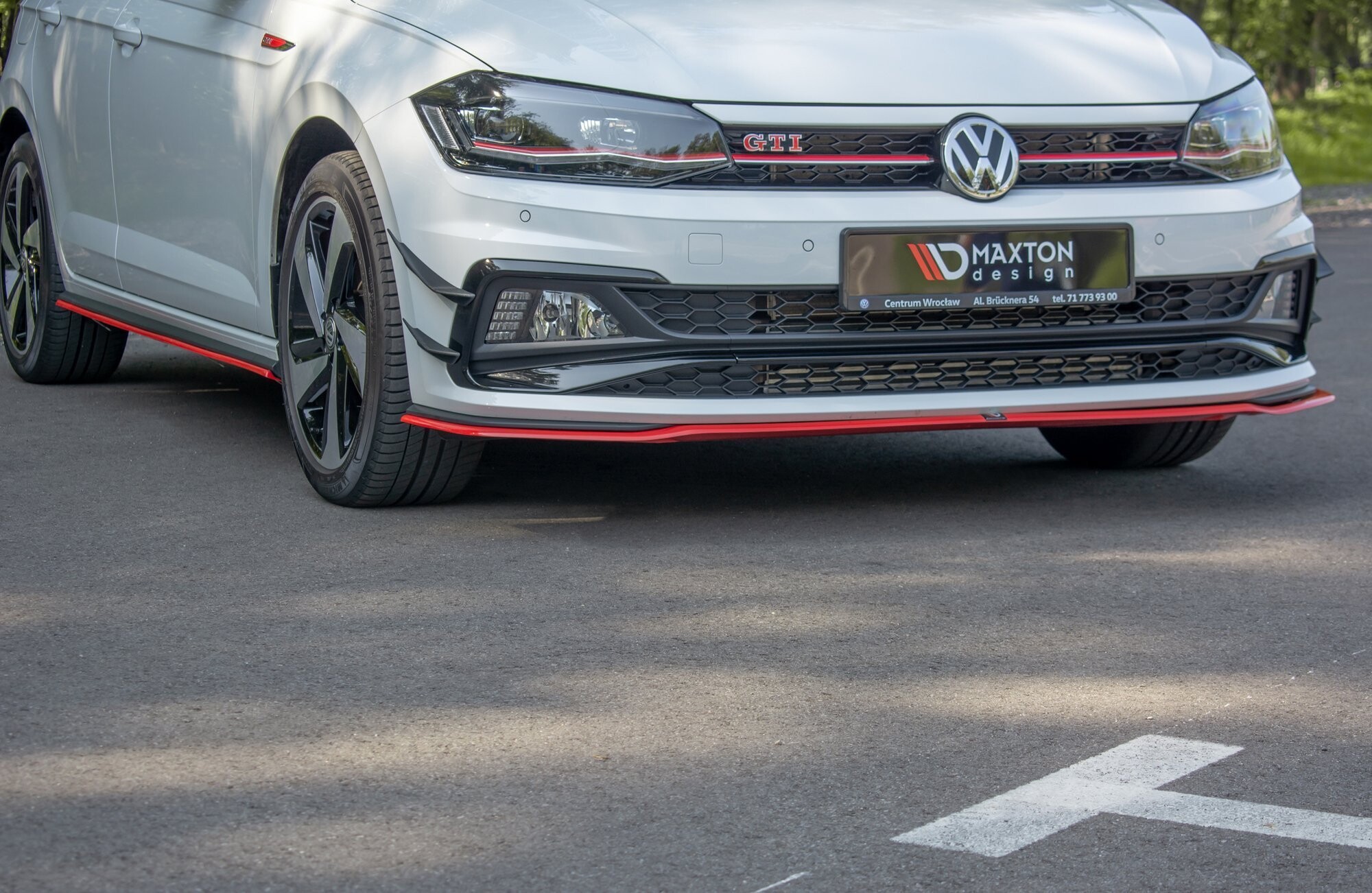 Maxton Design Front Ansatz V.2 für VW POLO MK6 GTI schwarz Hochglanz Maxton Design Front Ansatz V.2 für VW POLO MK6 GTI schwarz Hochglanz
