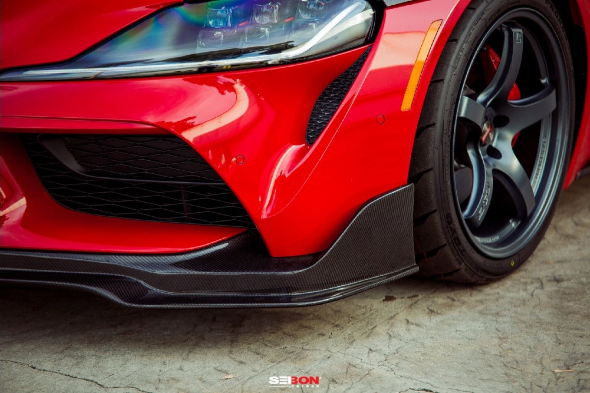 Seibon Carbon Style MB Frontlippe für Toyota Supra MK5 Seibon Carbon Style MB Frontlippe für Toyota Supra MK5