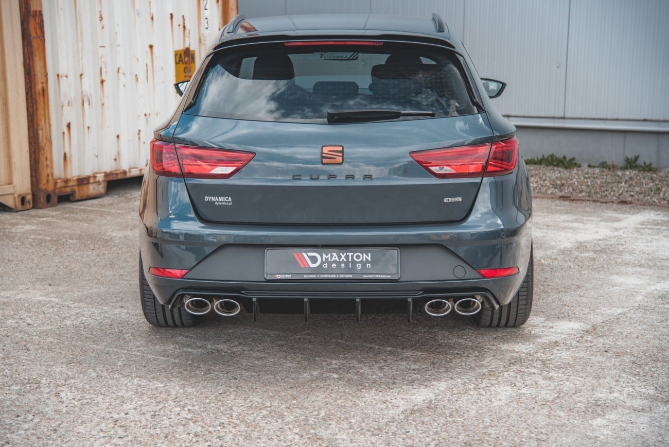 Maxton Design Heck Ansatz Diffusor V.3 für Seat Leon Cupra ST Mk3 FL schwarz Hochglanz Maxton Design Heck Ansatz Diffusor V.3 für Seat Leon Cupra ST Mk3 FL schwarz Hochglanz