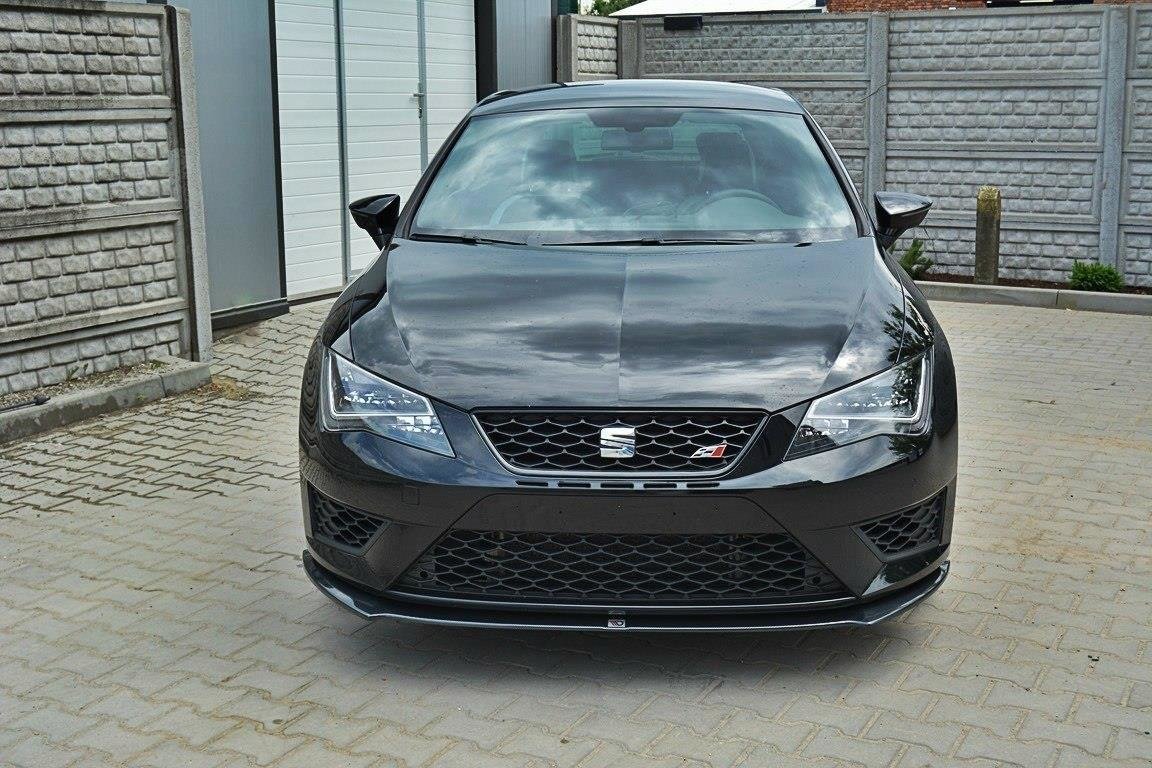 Maxton Design Front Ansatz für SEAT LEON III CUPRA / FR schwarz Hochglanz Maxton Design Front Ansatz für SEAT LEON III CUPRA / FR schwarz Hochglanz