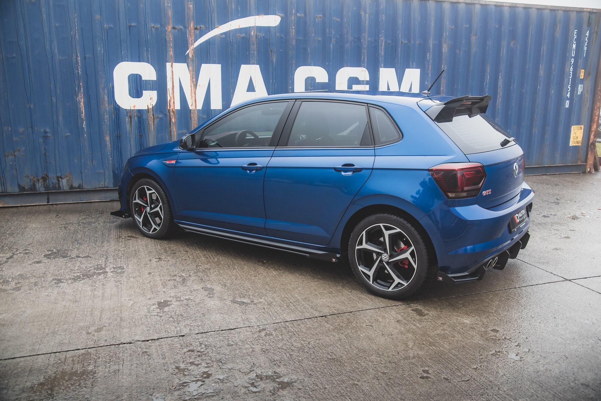 Maxton Design Side Flaps Volkswagen Polo GTI Mk6 schwarz Hochglanz