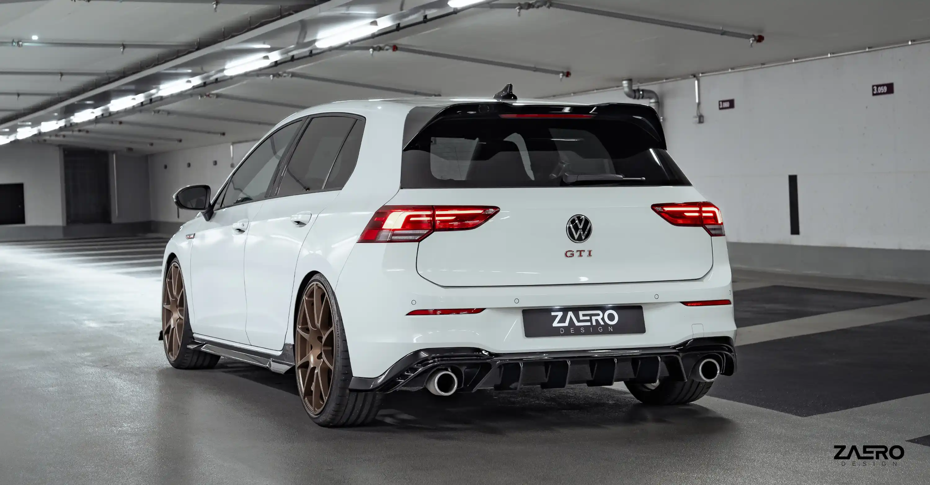 Zaero Design EVO-1 DIFFUSOR FÜR VW GOLF 8 GTI 