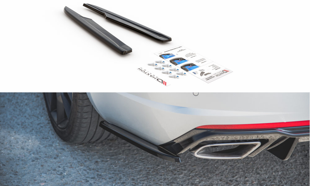 Maxton Design Heck Ansatz Flaps Diffusor V.2 für Skoda Octavia RS Mk3/Mk3 FL Hatchback/Kombi schwarz Hochglanz Maxton Design Heck Ansatz Flaps Diffusor V.2 für Skoda Octavia RS Mk3/Mk3 FL Hatchback/Kombi schwarz Hochglanz