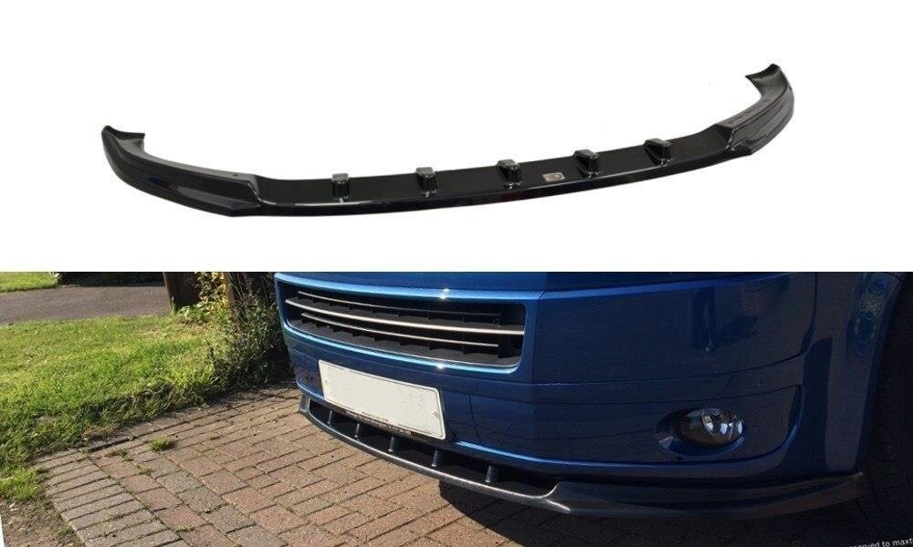 Maxton Design Front Ansatz für VW T5 Facelift schwarz Hochglanz Maxton Design Front Ansatz für VW T5 Facelift schwarz Hochglanz