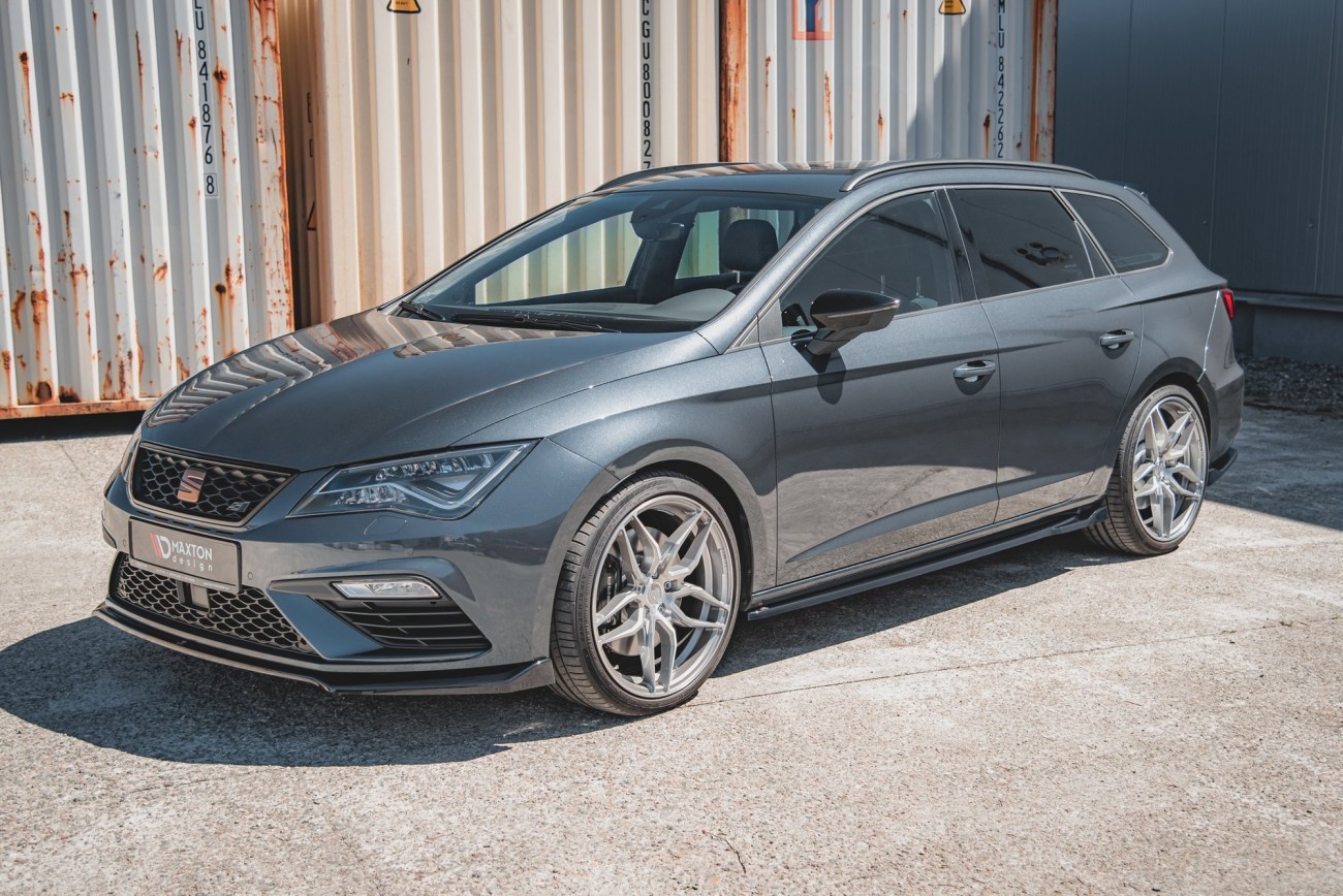Maxton Design Seitenschweller Ansatz Cup Leisten V.4 für Seat Leon Mk3 Cupra/ FR Facelift schwarz Hochglanz Maxton Design Seitenschweller Ansatz Cup Leisten V.4 für Seat Leon Mk3 Cupra/ FR Facelift schwarz Hochglanz