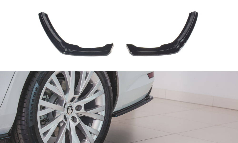 Maxton Design Heck Ansatz Flaps Diffusor für Skoda Superb Mk3 FL Hatchback / Kombi schwarz Hochglanz Maxton Design Heck Ansatz Flaps Diffusor für Skoda Superb Mk3 FL Hatchback / Kombi schwarz Hochglanz
