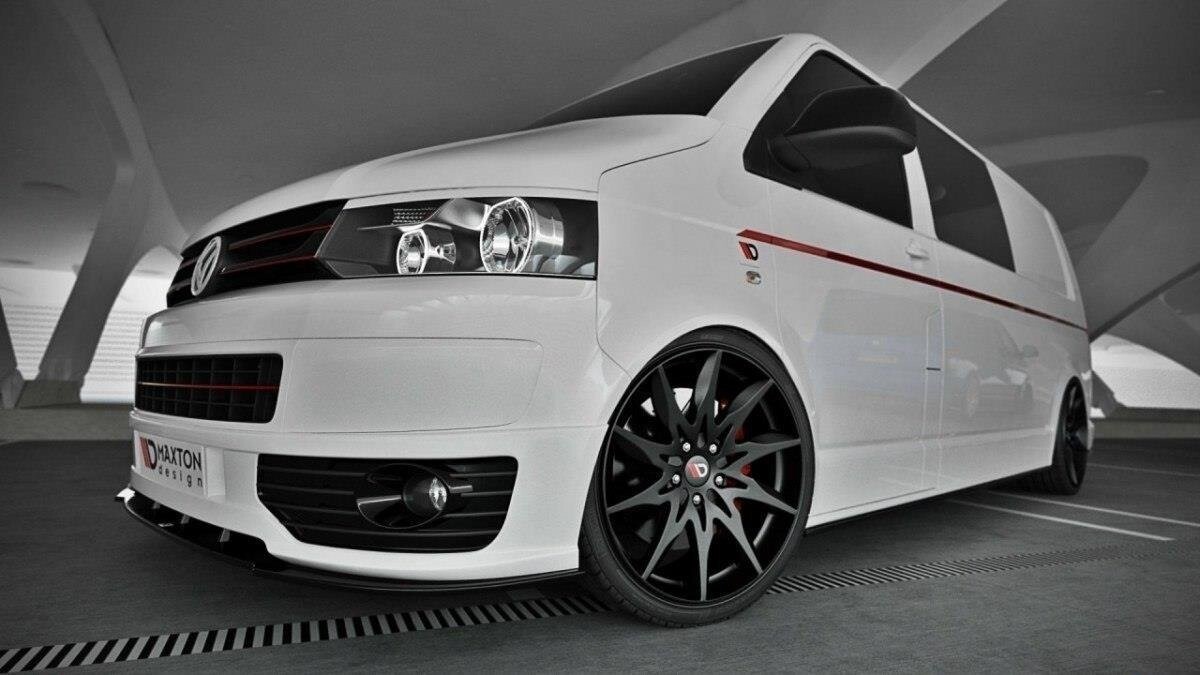 Maxton Design Front Ansatz für VW T5 SPORTLINE schwarz Hochglanz Maxton Design Front Ansatz für VW T5 SPORTLINE schwarz Hochglanz
