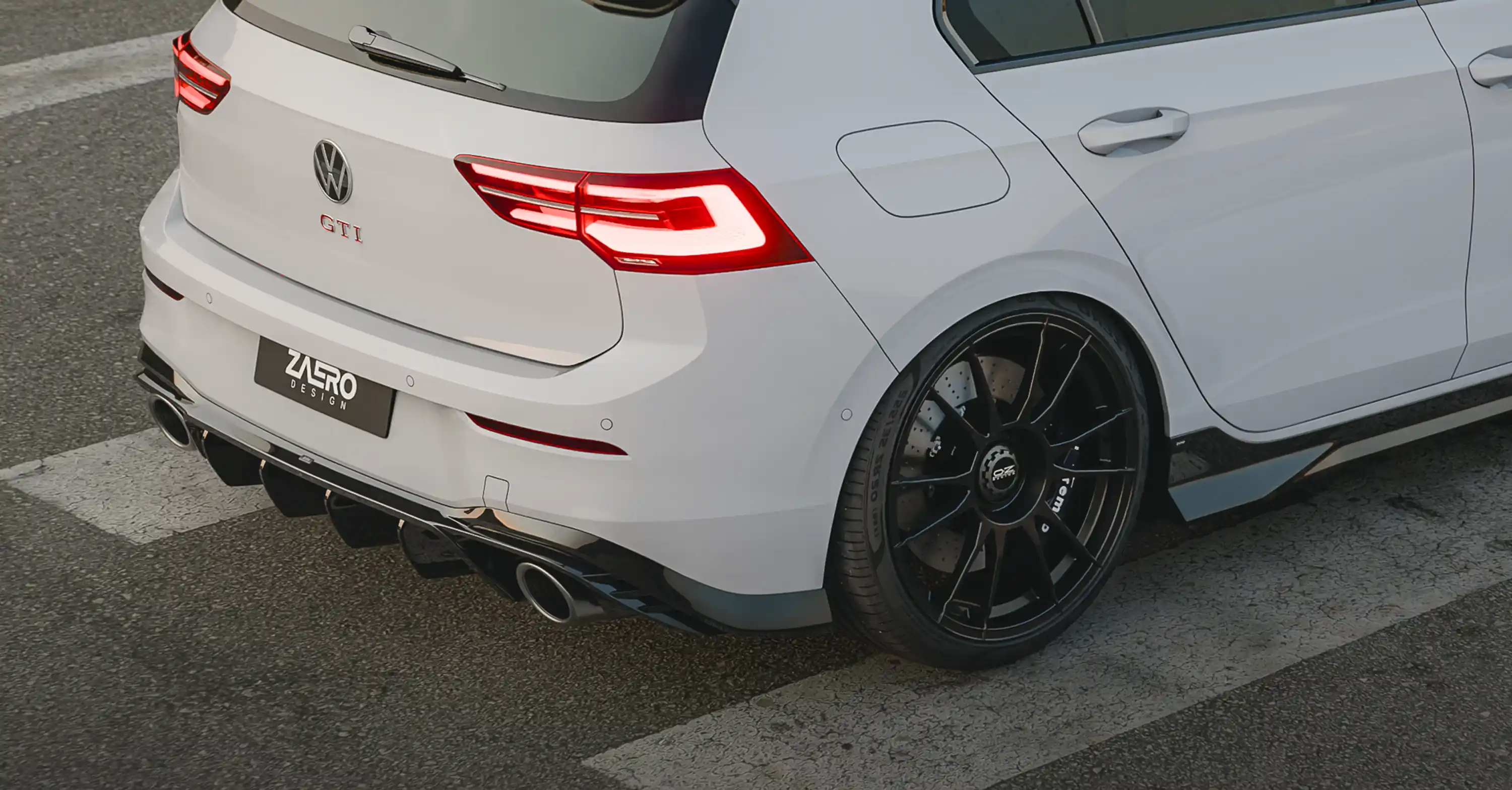 Zaero Design EVO-1 DIFFUSOR FÜR VW GOLF 8 GTI Clubsport
