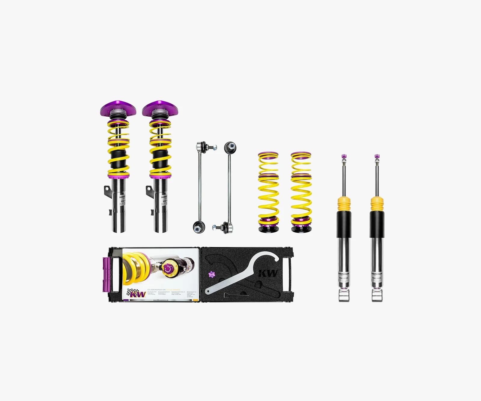 gepfeffert.com Gewindefahrwerk V3+ Ø 55mm (tiefe Ausführung ohne Sturzdomlager)
