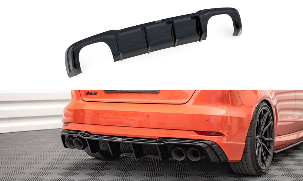 Maxton Design Heck Ansatz Diffusor V.2 für Audi RS3 8V Facelift schwarz Maxton Design Heck Ansatz Diffusor V.2 für Audi RS3 8V Facelift schwarz