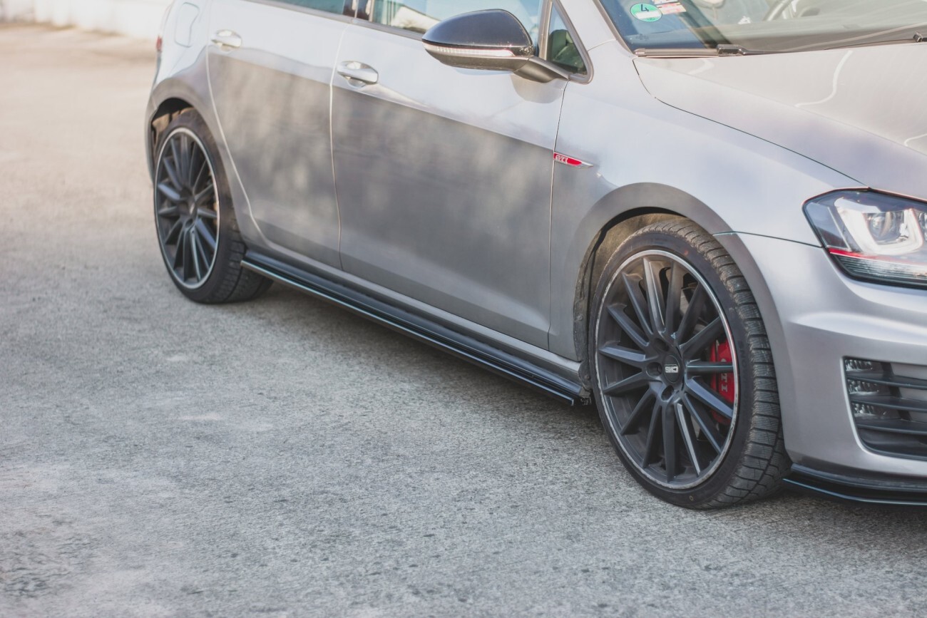 Maxton Design Seitenschweller Ansatz Cup Leisten V.2 für VW Golf 7 GTI