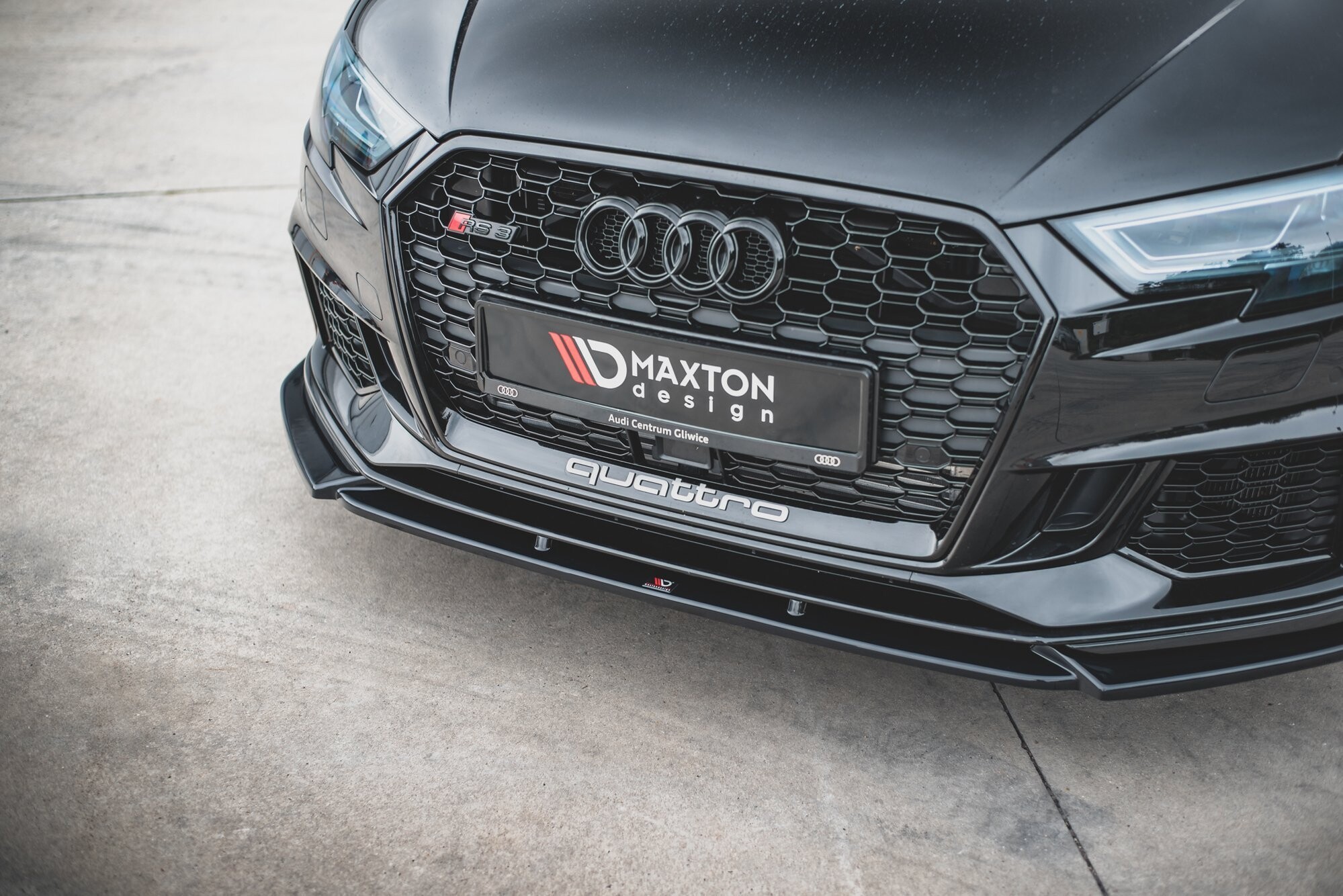 Maxton Design Front Ansatz V.4 für Audi RS3 8V FL Sportback schwarz Hochglanz Maxton Design Front Ansatz V.4 für Audi RS3 8V FL Sportback schwarz Hochglanz