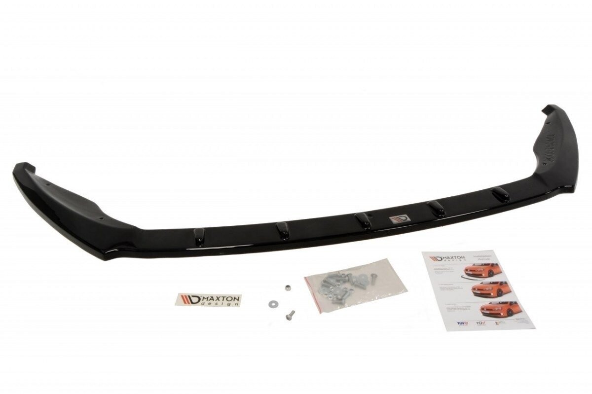 Maxton Design Front Ansatz V.1 für Skoda Octavia RS Mk3 schwarz Hochglanz