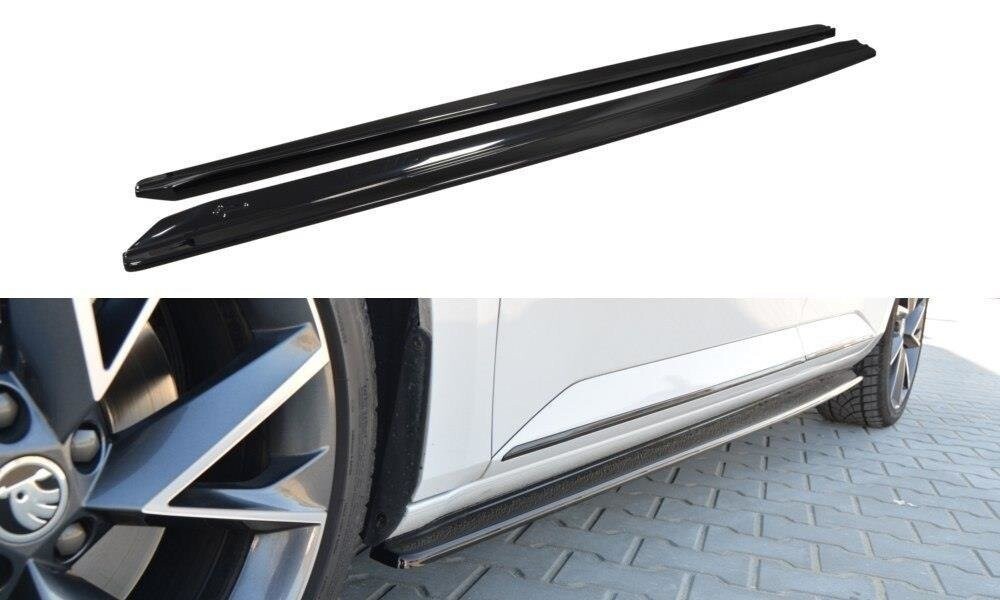 Maxton Design Seitenschweller Ansatz für Skoda Superb Mk3 schwarz Hochglanz Maxton Design Seitenschweller Ansatz für Skoda Superb Mk3 schwarz Hochglanz